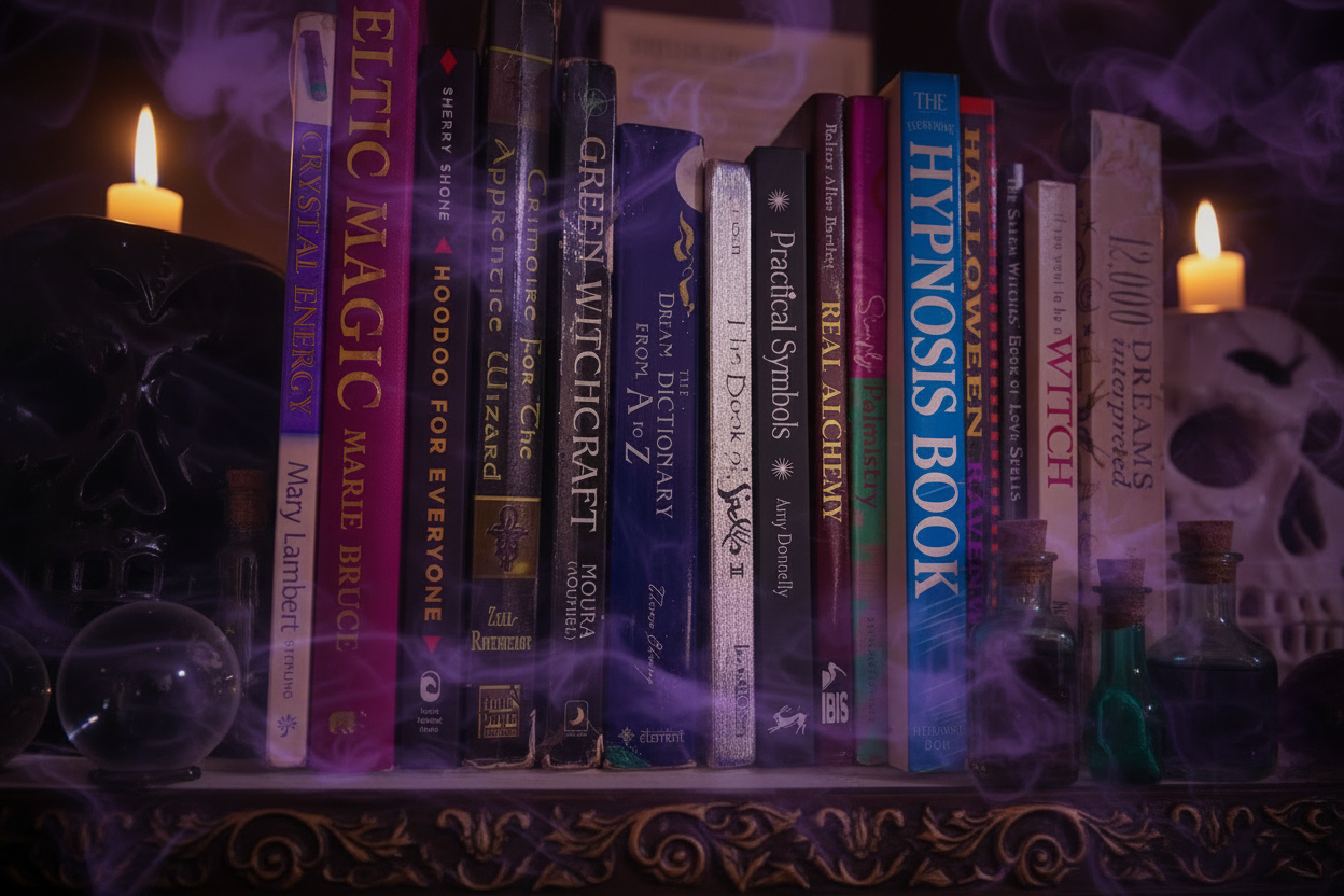 Magical Bookshelf with Accurate Titles